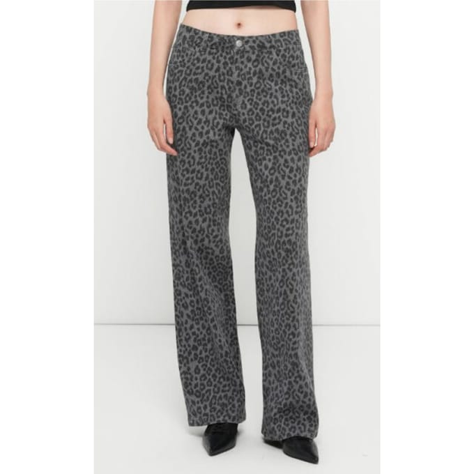 Only Cobain Mie Reg Wide Animal Broek Dames - Maat 27/32