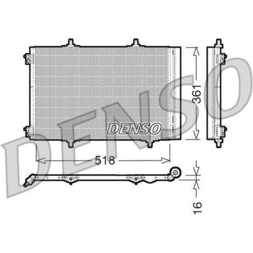 Condensator, airconditioning DENSO DCN07013