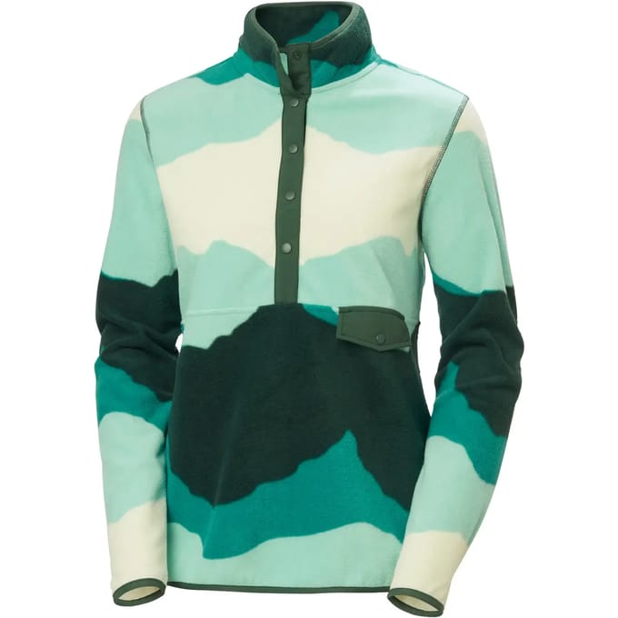 Helly Hansen Maridalen Printed Fleece Fleece Met Halve Rits Groen L Vrouw