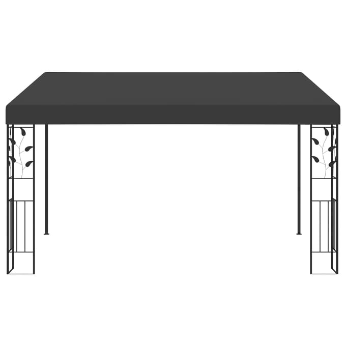 Wandgemonteerd Paviljoen 4 x 3 x 2,5 m Antraciet