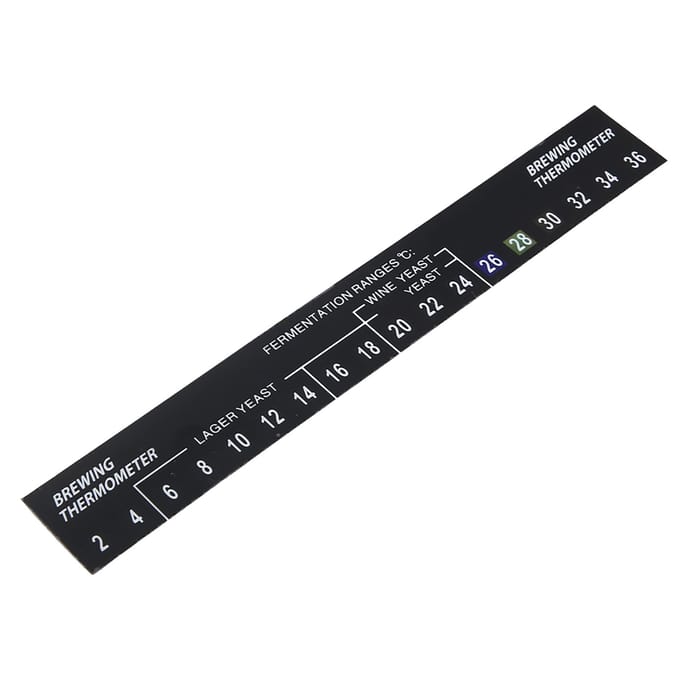 5pcs Stick on Brewing Thermometer Adhesive LCD Thermometer Sticker for Homebrew Beer black