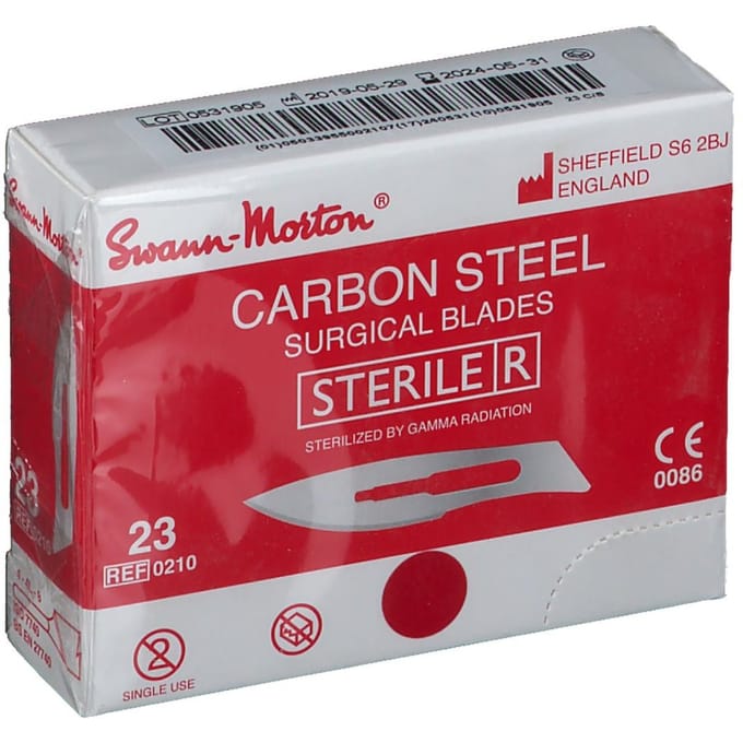 Swann Morton Scalpelmesjes - Steriel - Mesnummer 23 - REF 0210