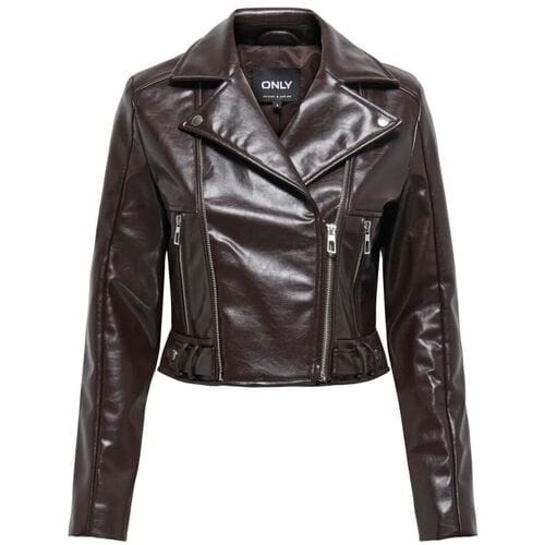 Leren Jas Only 15348979 KAMILLA-CHOCOLATE TORTE