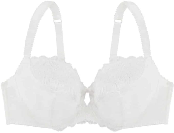 Dorina Kanten beugel BH - Celine - Stevige bh zonder vulling - Grote maten - 75C - Ivoor