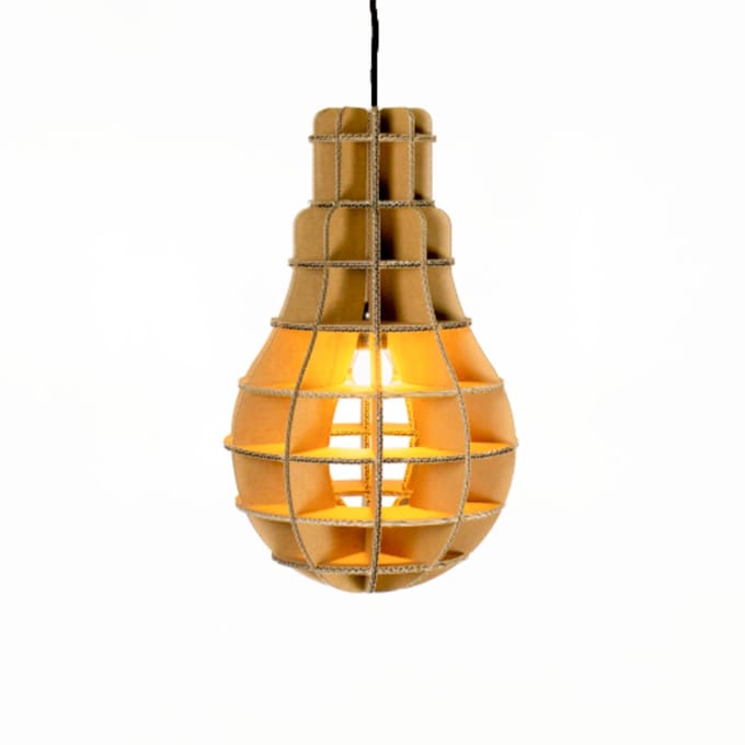 Kartonnen villarobledo lamp - Diameter 38 cm | E27 - Kartent