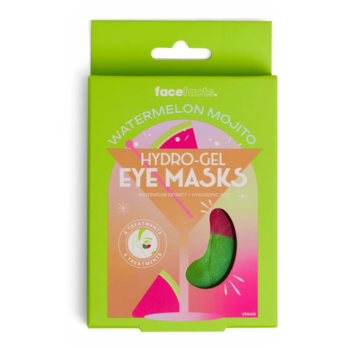 Face Facts Hydro-Gel Eye Masks Watermelon Mojito 4 paar