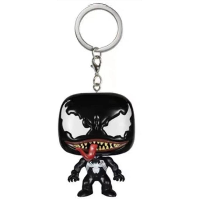 Chaîne de clés Pendentif Créatif Marvel Spider-Man Étudiant Anime Périphérique Porte-clés de Voiture Homme Mode Accessoires de Sac Femme Beaux Cadeaux 4cm argenté