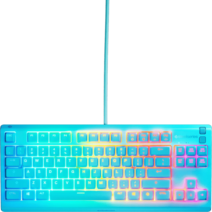 SteelSeries Apex 3 TKL - Bedraad Gaming Toetsenbord - US QWERTY - Aqua