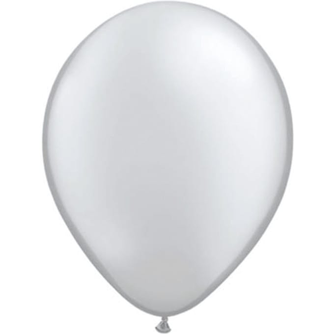 Zilveren Metallic Ballonnen 30cm - 10 stuks