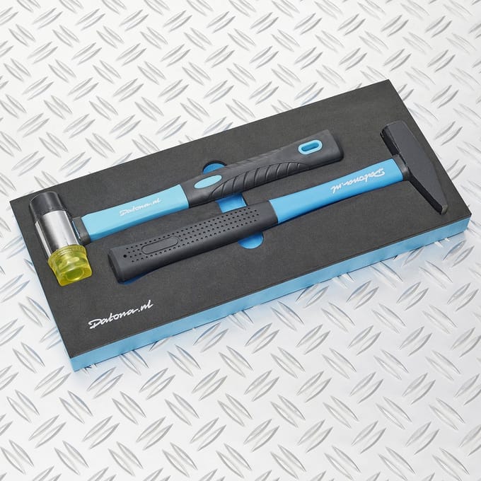 Datona® 2-delige hamerset in Pro softmodule - bankhamer + rubberen hamer