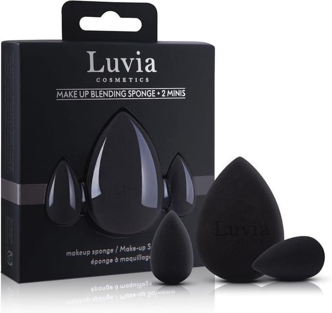 Make-up Sponge Set - 3 Zachte Blender Sponsjes in Zwart