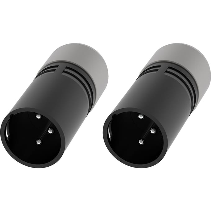 2 STUKS DMX512 Terminators zwart
