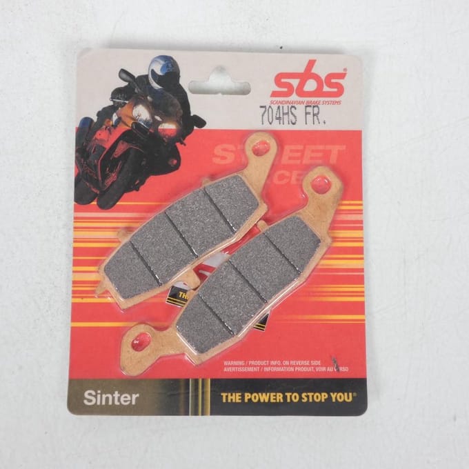 Paar SBS remblokken voor motorfiets Suzuki DL 1000 V-strom 2002-10 704HS
