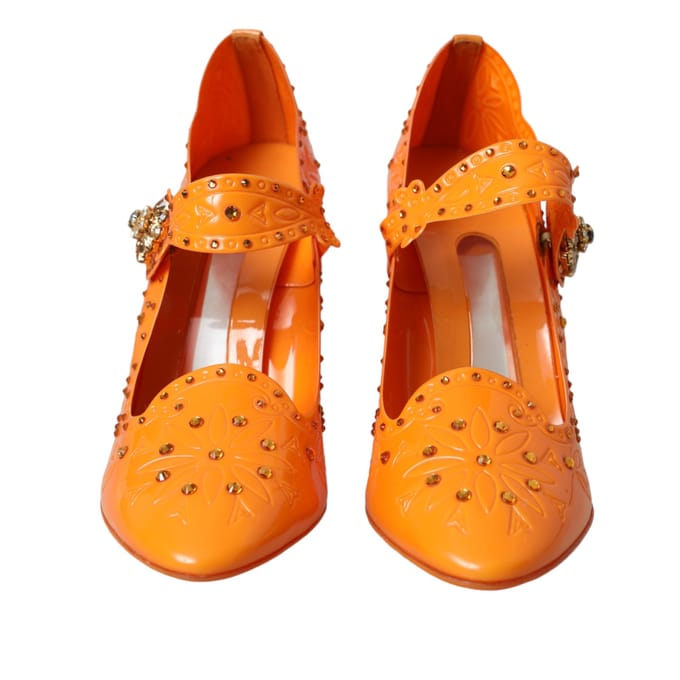 Versierde PVC Pumps in Mary Jane-stijl