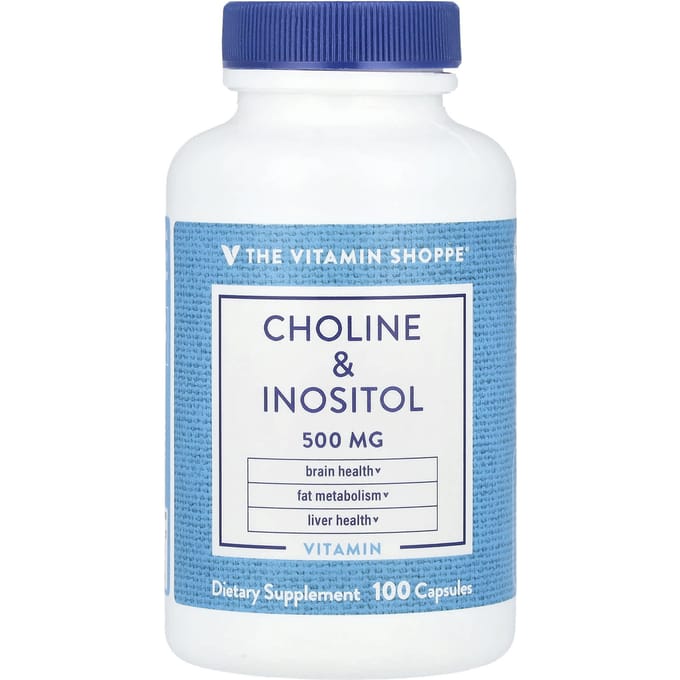 The Vitamin Shoppe, Choline et inositol, 500 mg, 100 gélules
