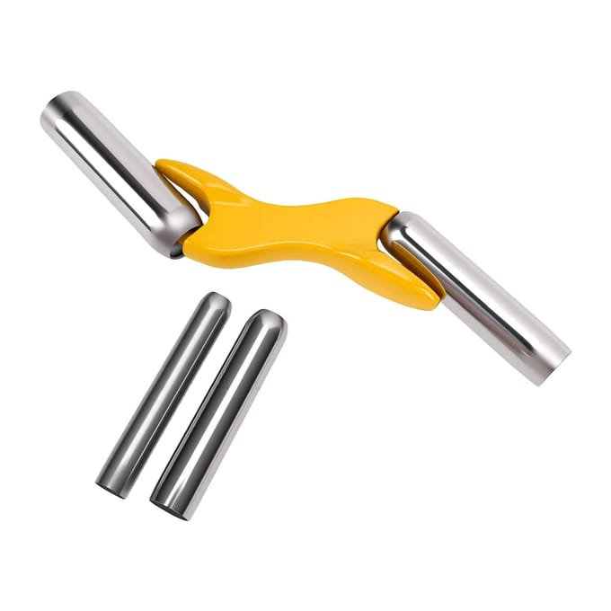Voeggereedschapset voor baksteen 1 2 5 8 3 4 7 8 Inch Ergonomisch Metalen Handvat Voeggereedschap voor Metselwerk yellow