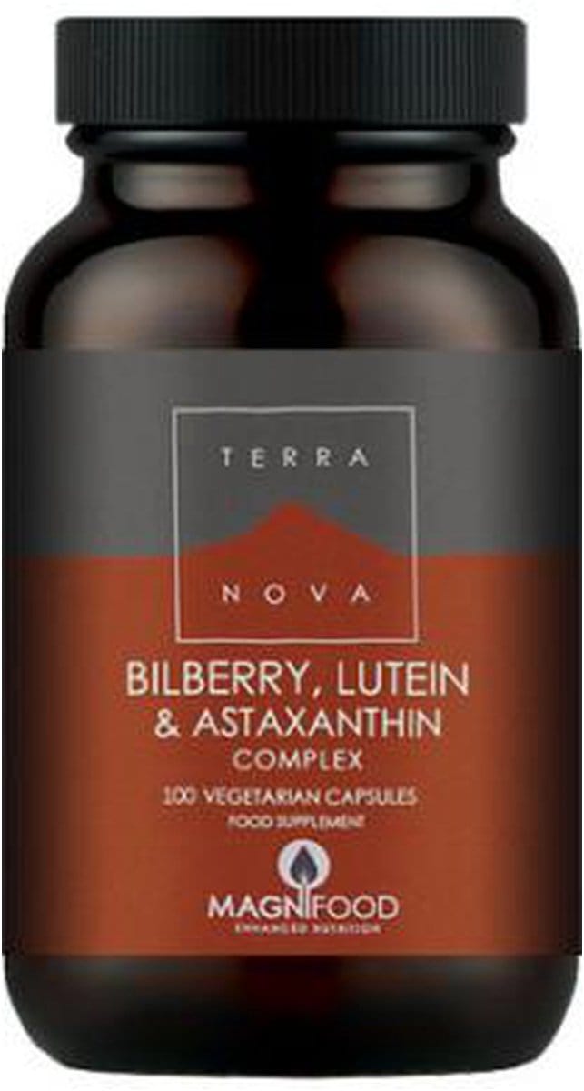 Terranova Bilberry lutein & astaxanthin complex Inhoud:	100 capsules