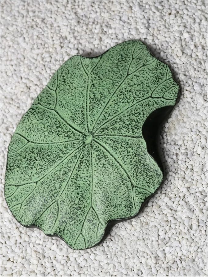 Tuin opstapsteen - Pad steen - Landschap versieren - Lotusblad ontwerp - 58 cm - Grijs