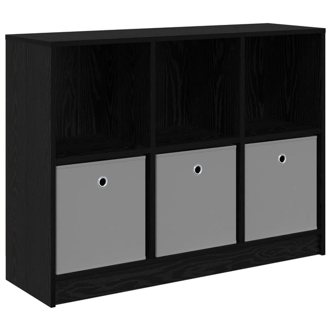 vidaXL - Dressoir - Zwart - Eiken - 102 - x - 32 - x - 73,5 - cm