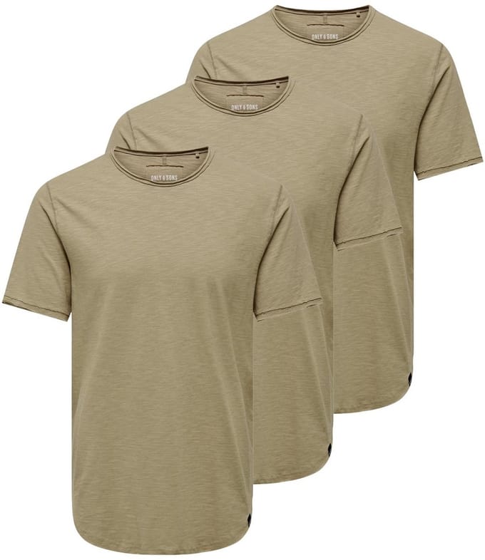 Only & Sons Heren t-shirt 3 pack ONSBENNE