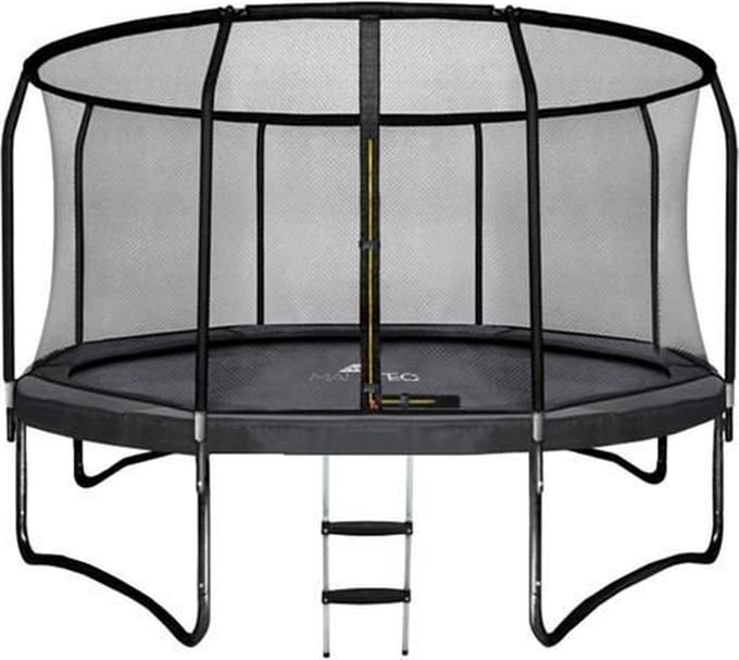 Trampoline - met veiligheidsnet en ladder - 366 cm - zwart