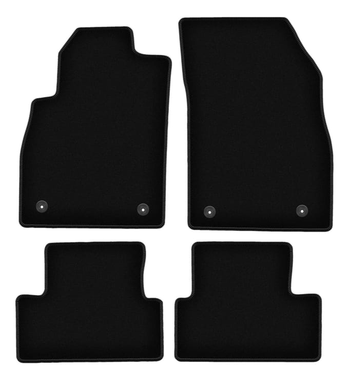 BASIC zwarte velours matten voor: Opel Cascada cabrio (2012-)