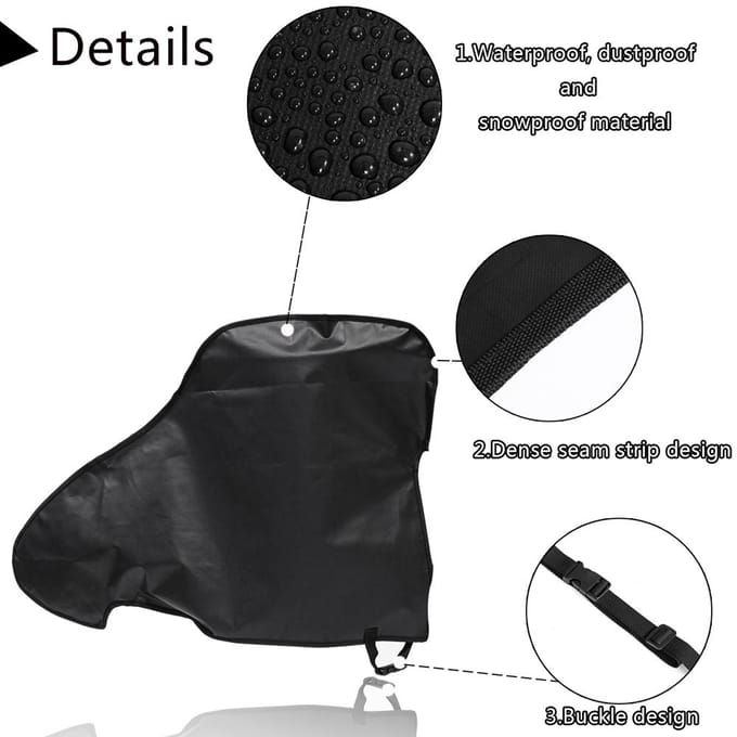 Waterdichte caravan-trekhaakhoes PVC-aanhanger-trekhaak-koppelingsslot zwart