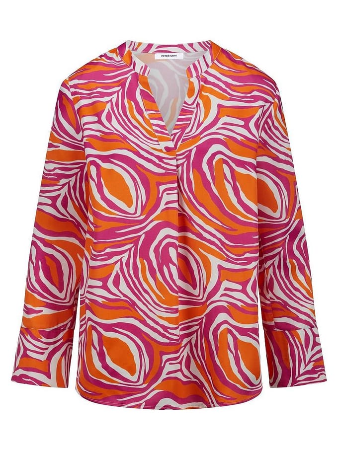 Lange blouse Van Peter Hahn multicolour