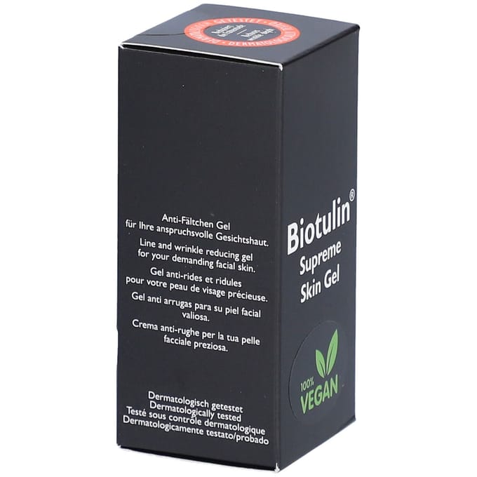 Biotulin Gezichtsverzorging Supreme Skin Gel Antirimpelcrème Dames 15 ml
