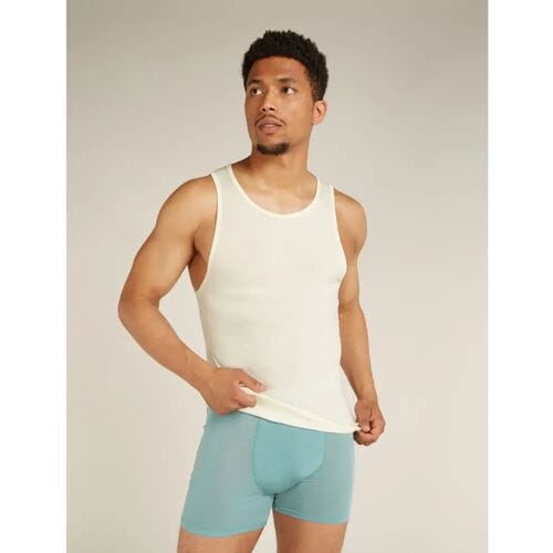 Icebreaker Merino 150 Anatomica Mouwloos Basislaag Wit S Man