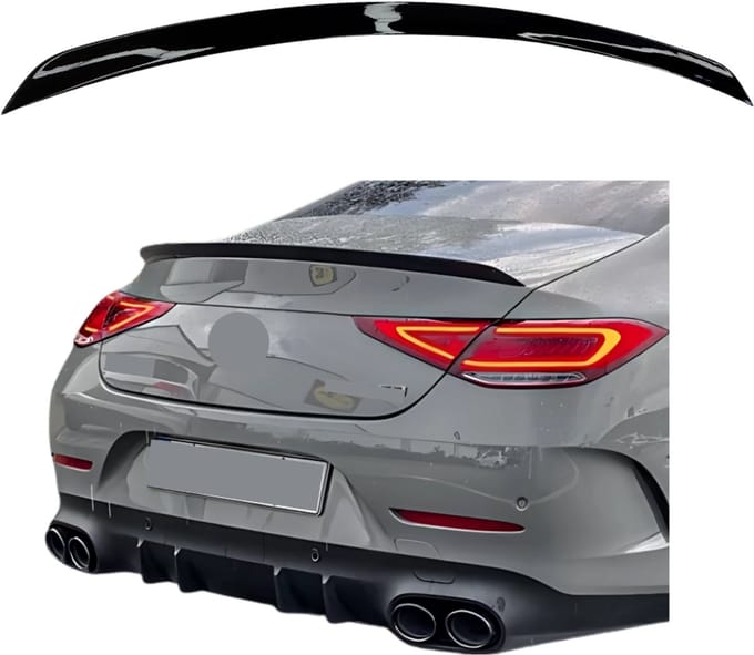 Spoiler compatibel met Mercedes CLS Class C257 (2018-2024) Sport Glans Zwart