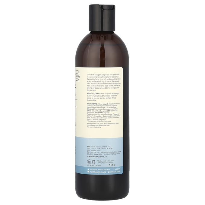 Sukin, Hydratatie, Hydraterende Shampoo 500 Ml