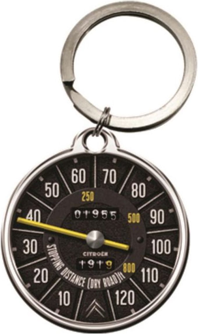 Key Chain Round Citroen Tacho