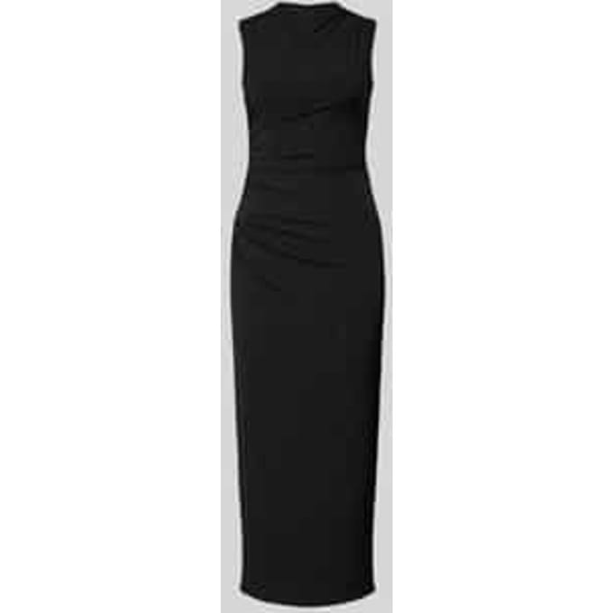 cocktailjurk met ronde hals