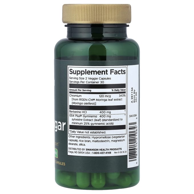 Pure Bloedsuiker, 60 Plantaardige Capsules