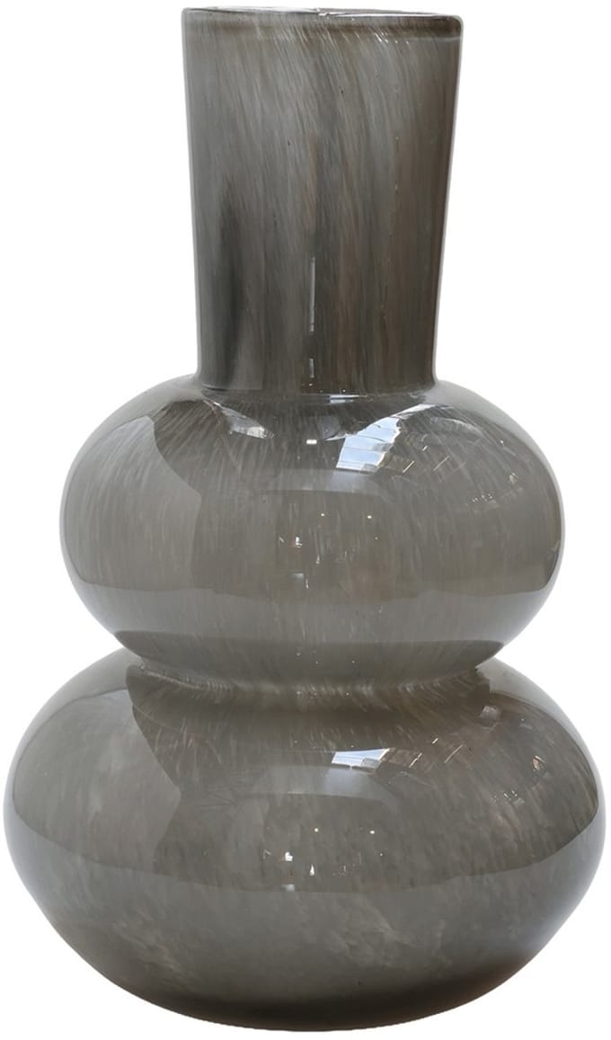 Vaas Lindi Elite | Grey - Grijs | Dik Glas | Mondgeblazen glas | Ø22 x H36 cm