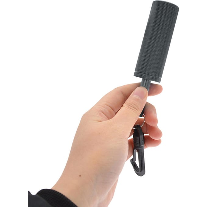 Scuba Rammelaarstok Aluminiumlegering Onderwater Shaker Onderwater Communicatieapparaat met Clip grijs