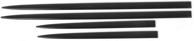Deurlijst Trim Kit Strips 4 stuks - Zwarte Deur Protector Auto Modificatie - Waterdicht en Universeel