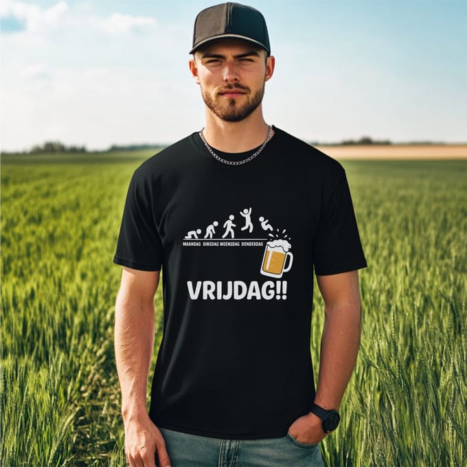 AGRIFANS® Week Evolutie - Heren T-shirt - S