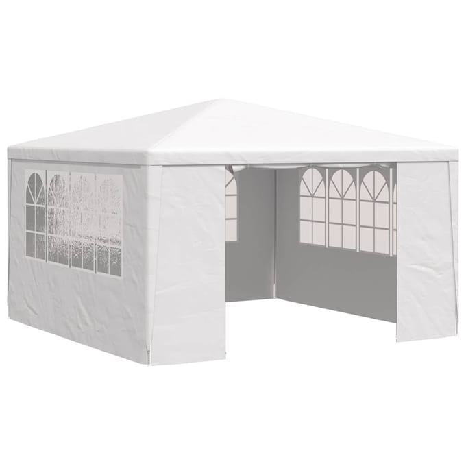 vidaXL - Partytent - met - zijwanden - professioneel - 90 - g/m² - 4x4 - m - wit