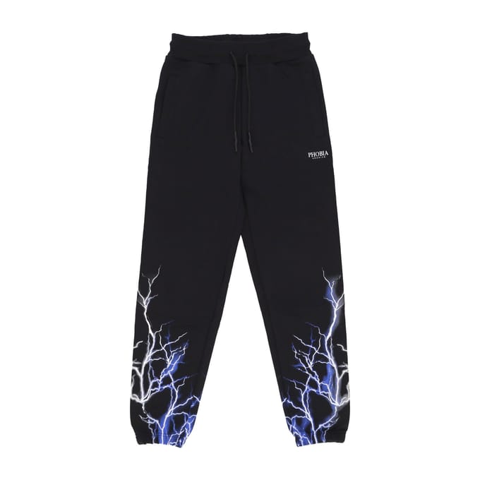 Lichtgewicht heren trainingsbroek Lightning Pant zwart/blauw/grijs