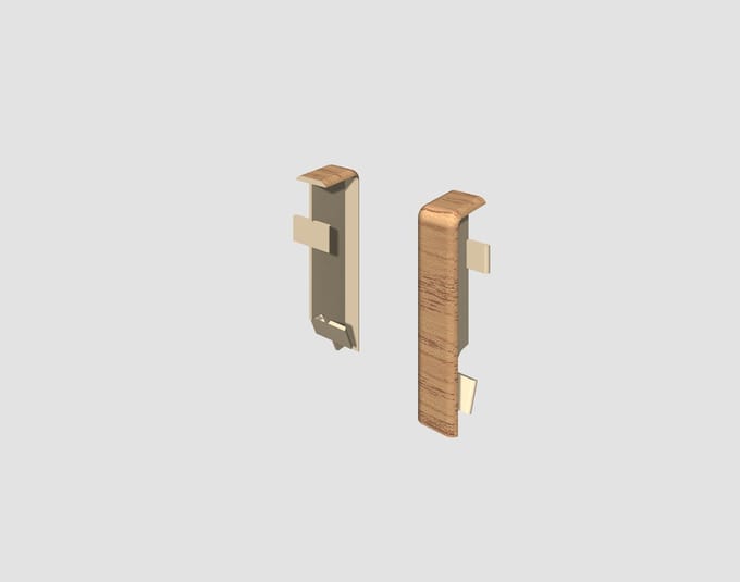 EGGER-verbindingselement voor 6 cm plint KUBUS Eiken honing