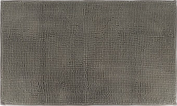 Tendance Badmat microfiber - laagpolig - grijs - 45x75 cm - absorberend - badkamer - antislip - zacht