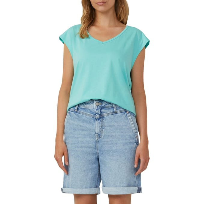 s.Oliver T-shirts Blue Aqua Größe: 36 | Hemden Outlet | Damen | Blau