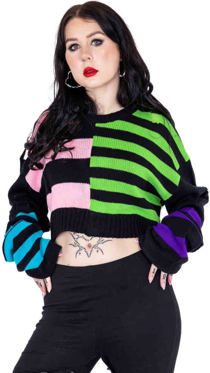 Heartless - Layla Gebreide trui - M - Multicolours
