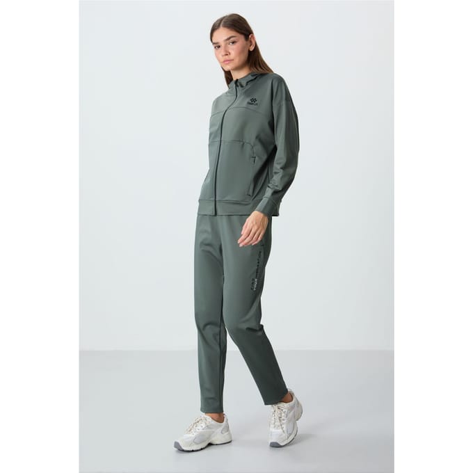 Dames Hoody Zip Sweatshirt en Broek Set
