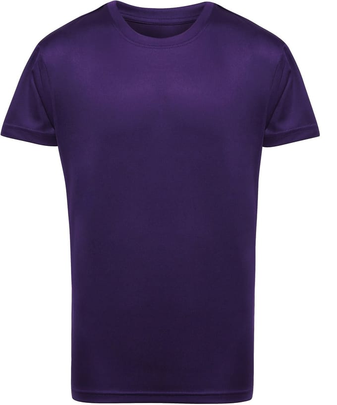 TriDri Kids Performance T-Shirt TR10B - Bright Purple - 3/4