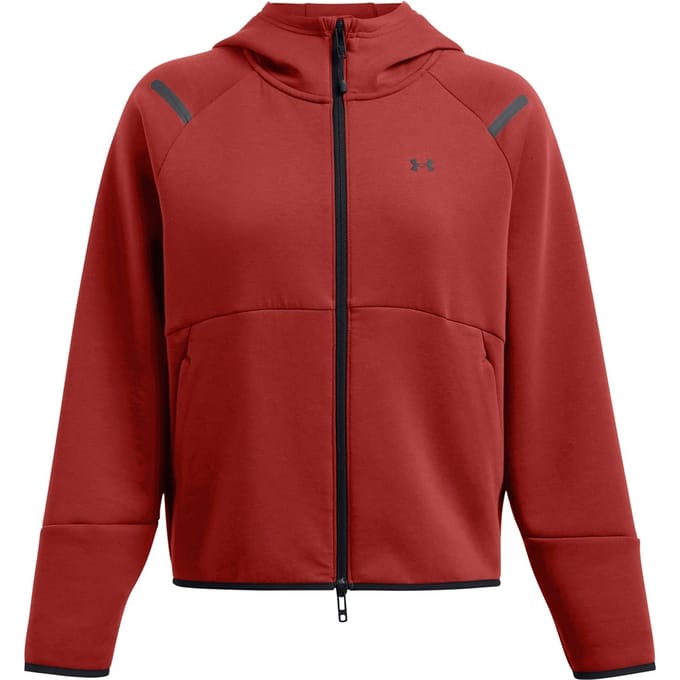 Under Armour Dames-sweatjack ‘Unstoppable’ in twee kleuren (Oranje)