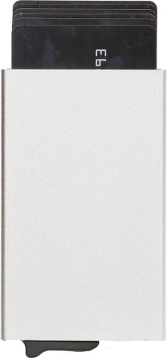 IDS Uitschuifbare Pasjeshouder - Aluminium Creditcardhouder - Card Protector Anti-Skim/ RFID Card Protector Pasjes – Zilver Silver