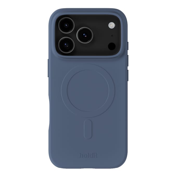 Holdit Soft geschikt voor MagSafe Case geschikt voor iPhone 17 Pro Max - Pacific Blue